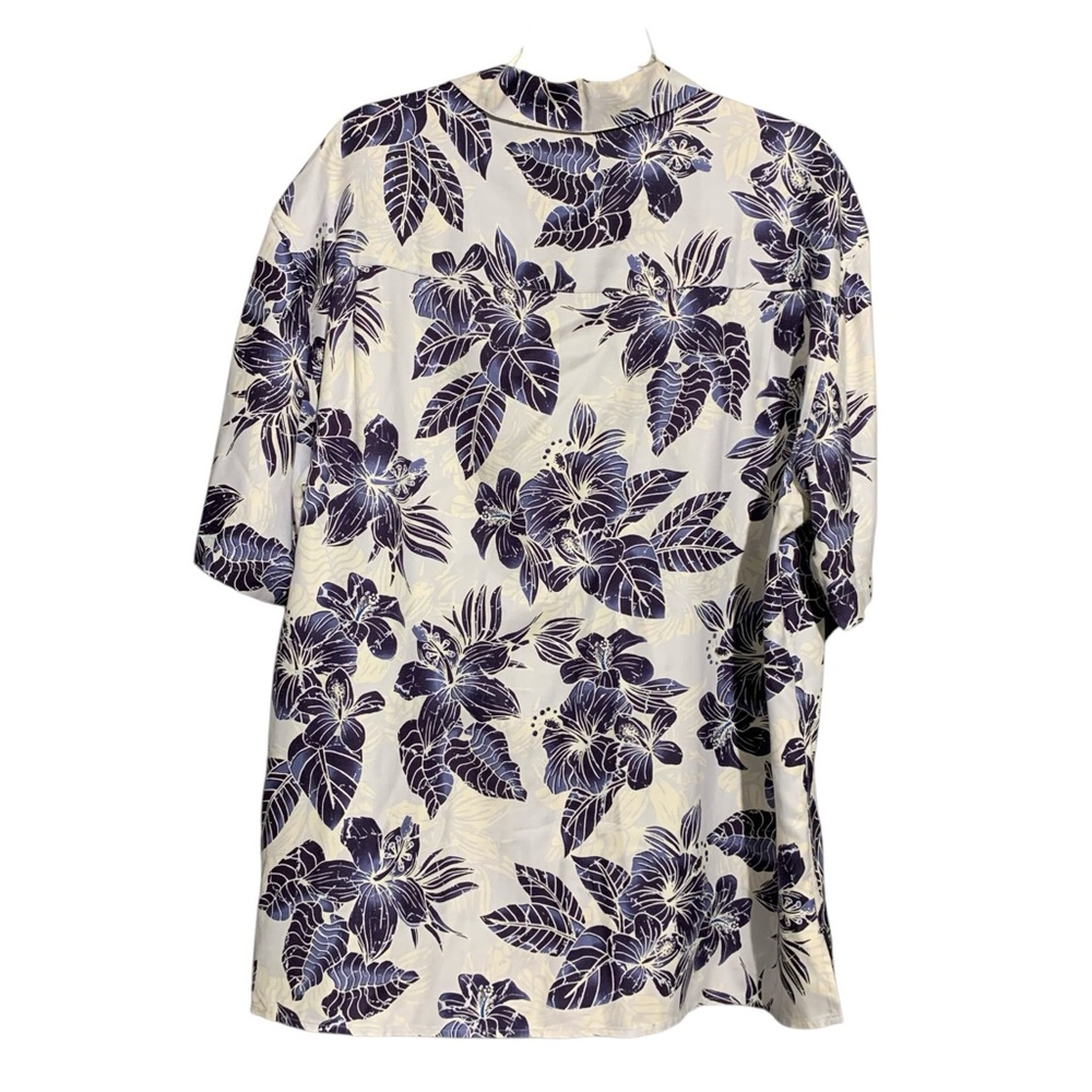 Jos A BANK hawaiian silk shirt L - Picture 2 of 6